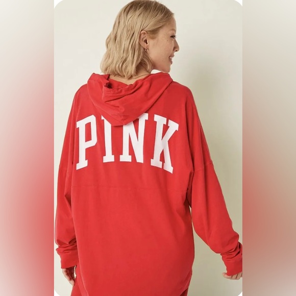 Victoria's Secret Pink Oversized Hooded Tee
Varsity & Leggings Outfit Large VS - Picture 6 of 10